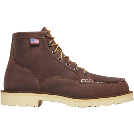 Danner Bull Run Moc Toe 6" Brown Heel ST Boot 15591 Cover Image