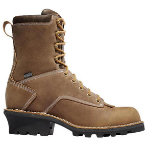 Danner Logger 8" Soft Toe Work Boot Brown Profile View