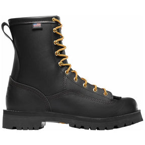 Danner Rain Forest 8" Men's Work Boot Black Profile View