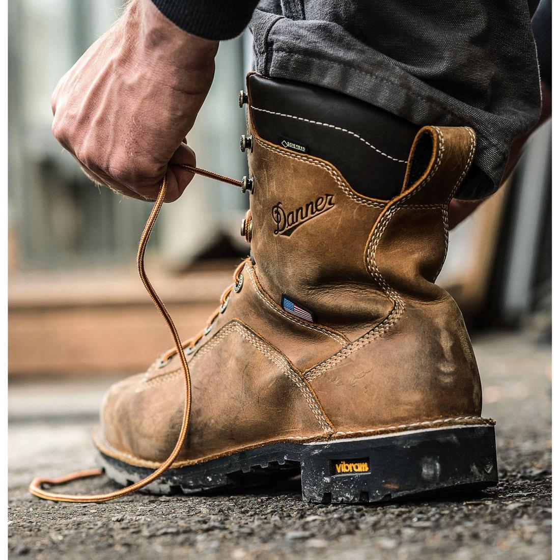 Danner Quarry USA 8" Distressed Brown AT Boot 17317 Image