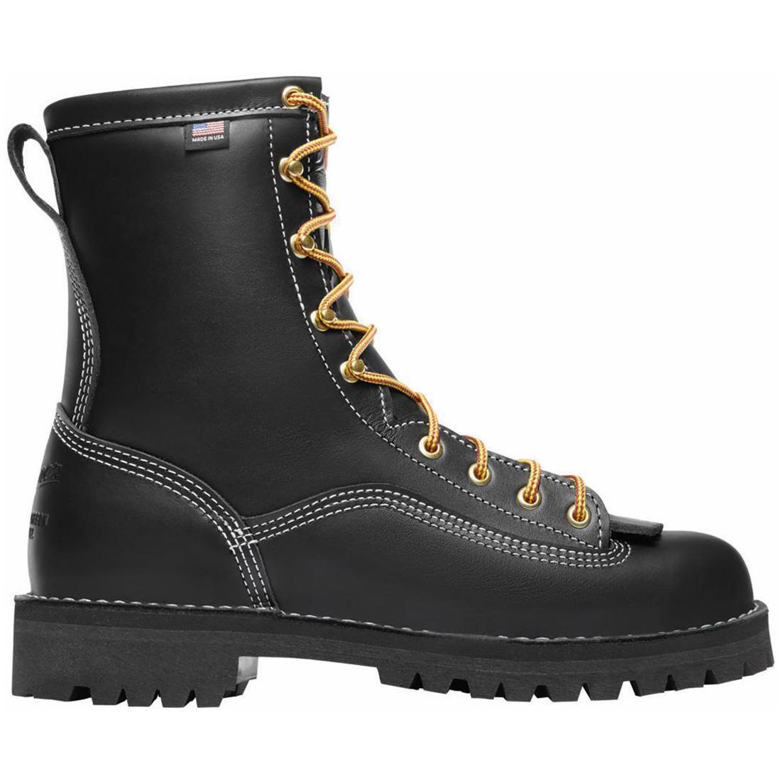 Danner Super Rain Forest 8" 200G Work Boot Black Profile View