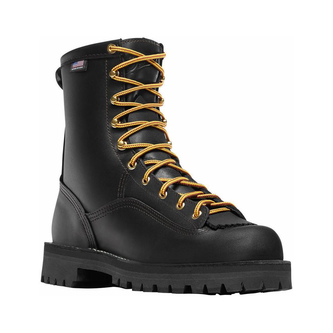 Danner Unisex Rain Forest 8" Black Boot 14100 Side Image