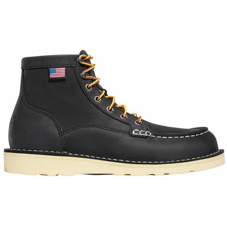 Danner Bull Run Moc Toe Women’s 6" Soft Toe Work Boot Black Profile View