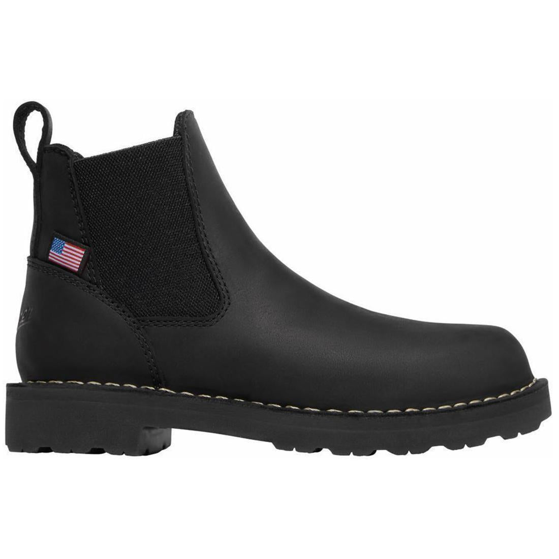 Danner Bull Run Chelsea Women’s 5" Soft Toe Work Boot Black Profile View