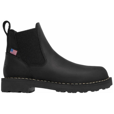 Danner Bull Run Chelsea Women’s 5" Soft Toe Work Boot Black Profile View