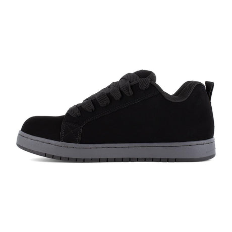 Dc Shoes Court Graffik Composite Toe Work Shoe – Black/Gray DC60103 Heel Image
