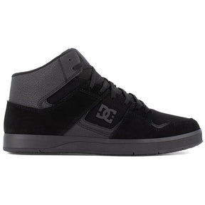 DC Shoes Cure Work Soft Toe Slip‑Resistant Mid‑Cut Boot – Black Profile View