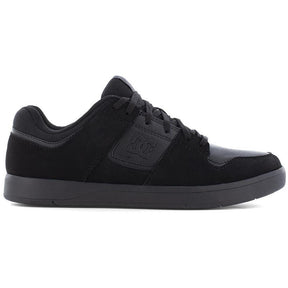 DC Shoes Cure Work Soft Toe Slip‑Resistant Low Shoe – Black Profile View