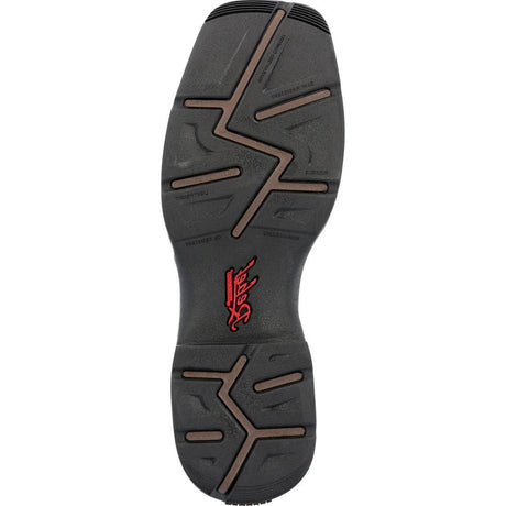 Red Dirt Rebel Square-Toe Western Boot DDB0460 Heel View