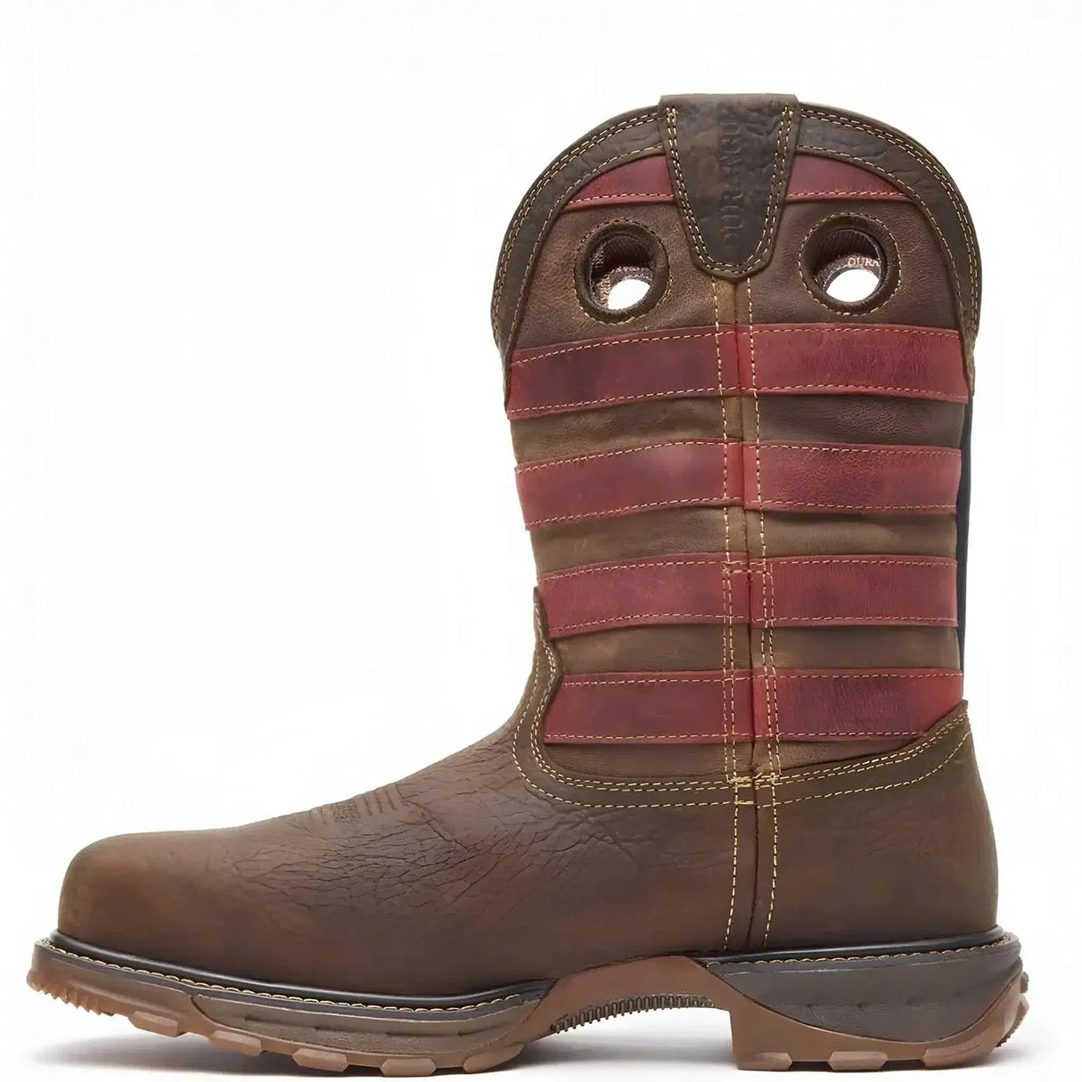 Durango Maverick XP Composite Toe Waterproof Western Work Boot Vintage Flag Side