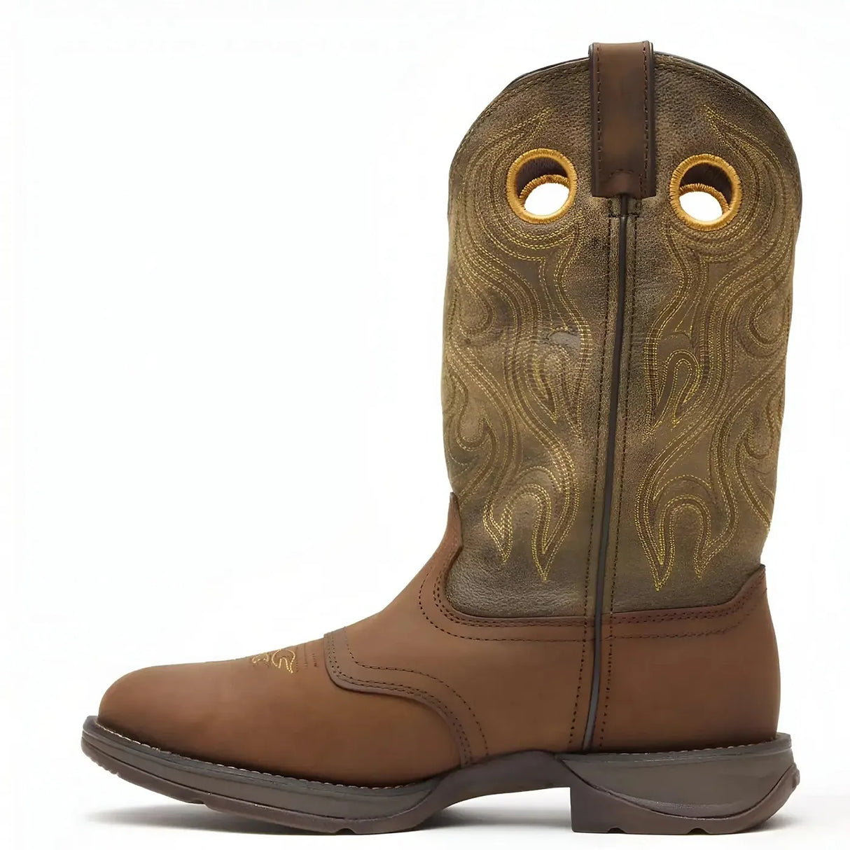 Durango Rebel™ by Durango® Distressed Brown Saddle Western Boot Side