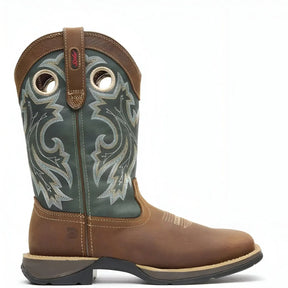 Durango Rebel Pull-On Western Boot Saddlehorn And Clover Medial