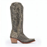 Durango Women’s Durango Crush Tall Western Boot Distressed Graphite Medial