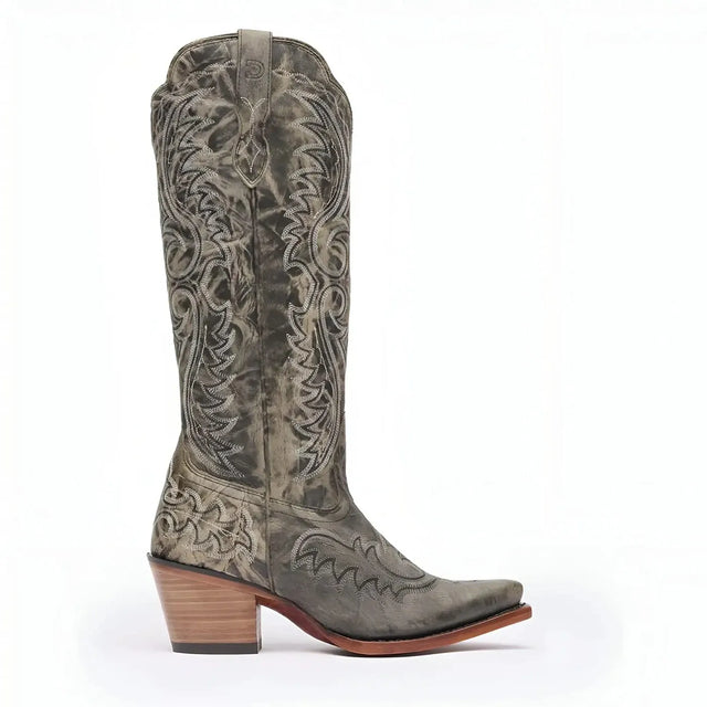 Durango Women’s Durango Crush Tall Western Boot Distressed Graphite Medial