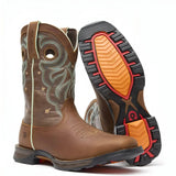 Durango Women’s Durango Maverick Steel Toe Waterproof Western Work Boot Rugged Tan Side