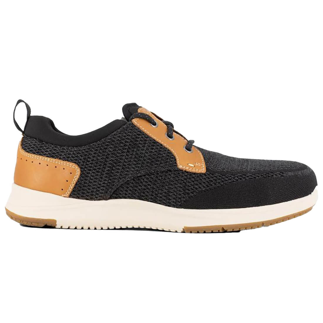 Florsheim Conway Work Composite-Toe Work Shoe Black/Tan Profile View