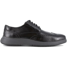 Florsheim Flair Work Steel-Toe Wingtip Oxford Work Shoe Black Profile View