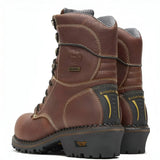 Georgia Boot AMP LT Logger Composite Toe Waterproof Work Boot Brown Heel