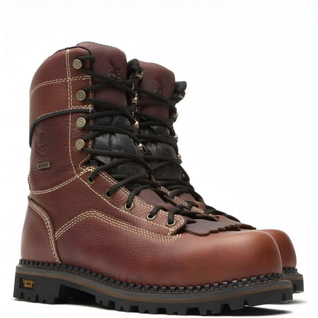 Georgia Boot AMP LT Logger Composite Toe Low Heel Waterproof Work Boot Medial