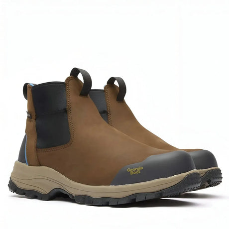 Georgia Boot Blue Collar Chelsea Waterproof Work Romeo Boot Medial