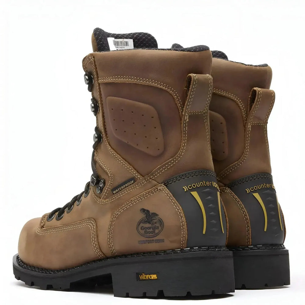 Georgia Boot Comfort Core Composite Toe Waterproof Logger Work Boot Heel