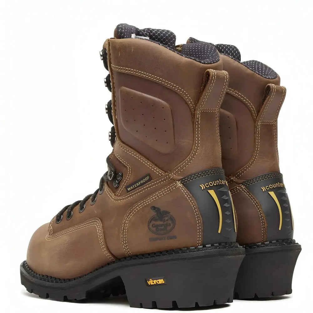 Georgia Boot Comfort Core Logger Composite Toe Waterproof Work Boot Heel