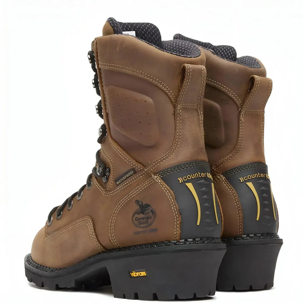 Georgia Boot Comfort Core Logger Waterproof Work Boot Heel