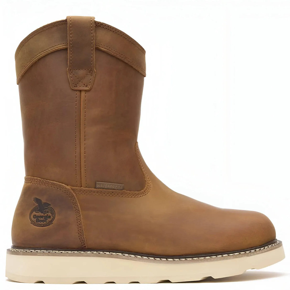 Georgia Boot Core 37 10" Waterproof Pull On Wedge Boot Side