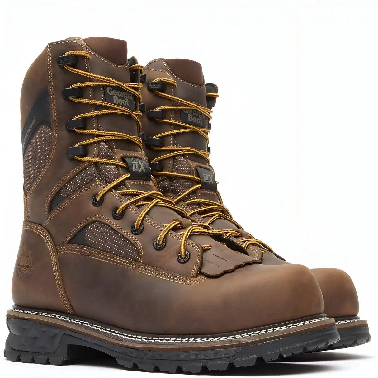 Georgia Boot LTX Logger 9" Nano Composite Toe Waterproof Work Boot Medial