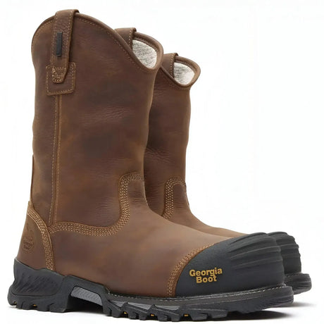 Georgia Boot Rumbler Composite Toe Waterproof Pull-on Work Boot Medial