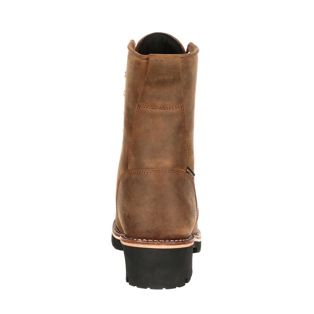 Georgia Boot Steel Toe Waterproof 400G Insulated Logger Work Boot GB00065 Back Image