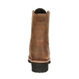Georgia Boot Steel Toe Waterproof 400G Insulated Logger Work Boot GB00065 Back Image