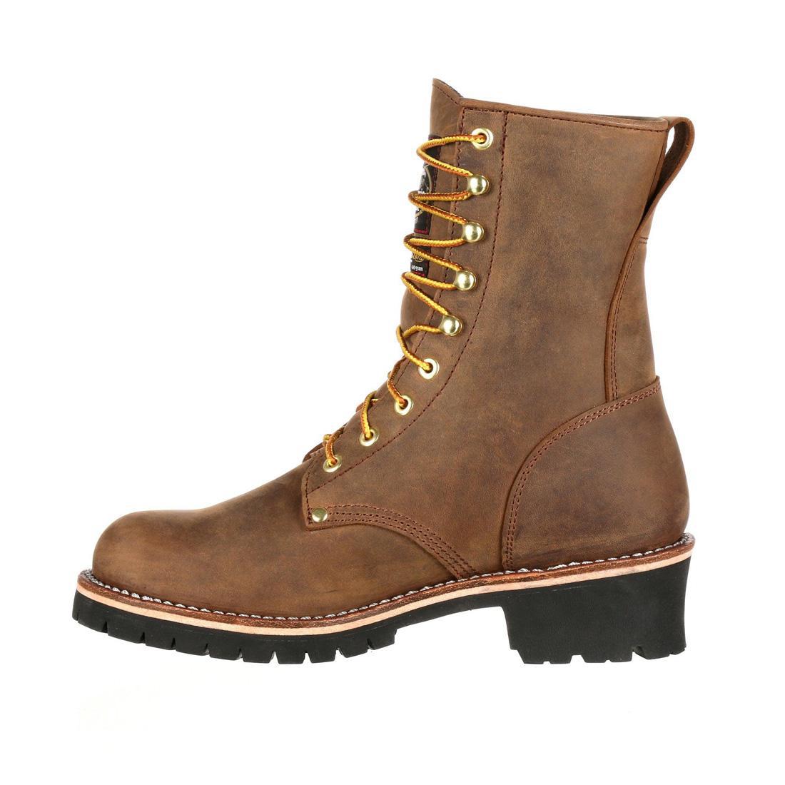 Georgia Boot Steel Toe Waterproof 400G Insulated Logger Work Boot GB00065 At Steel Toes