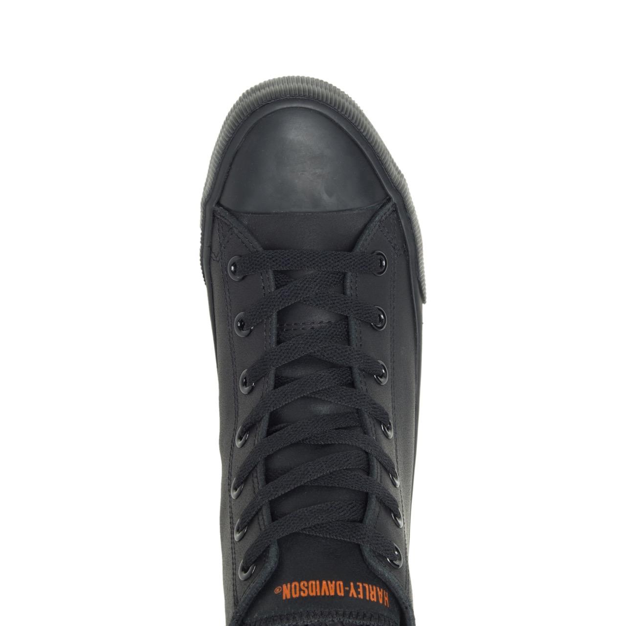 Men's Harley-Davidson Baxter Black Leather Sneakers – Steel Toes