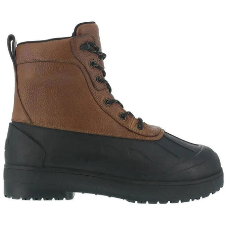 Iron Age Compound Composite-Toe Rubber Vamp Work Boot Black Brown Profile View