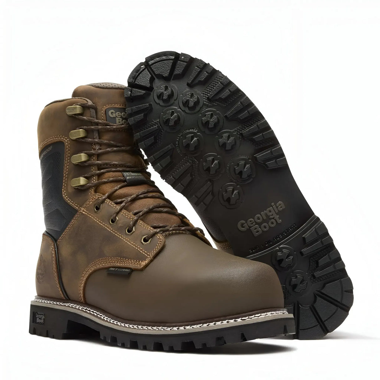 Georgia Boot Men's Brute Composite Toe Met Guard Waterproof Work Boot Sole