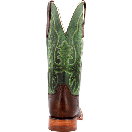 Arena Pro Hickory and Shamrock Green Western Boot DDB0412 Heel View