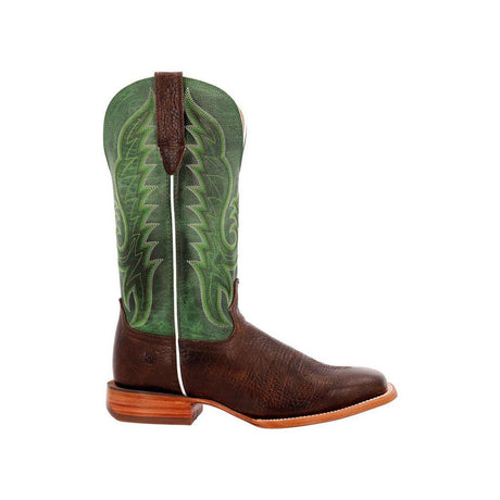 Arena Pro Hickory and Shamrock Green Western Boot DDB0412 Profile View