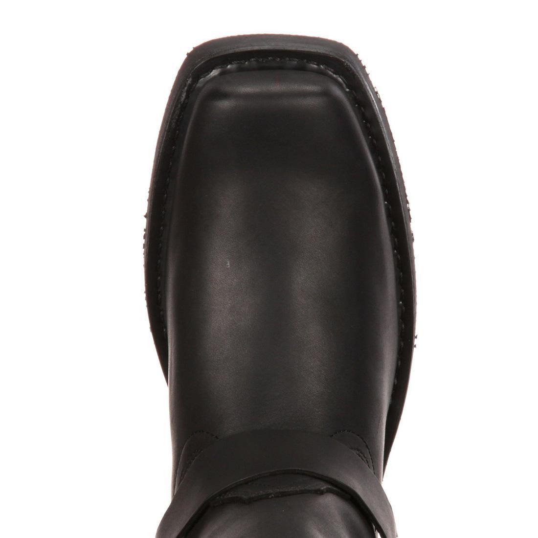 Black Harness Boot DB510 Toe View