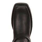 Black Harness Boot DB510 Toe View