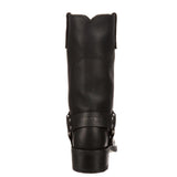 Black Harness Boot DB510 Heel View