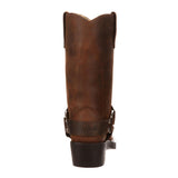Brown Harness Boot DB594 Heel View