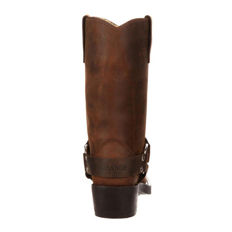 Brown Harness Boot DB594 Heel View