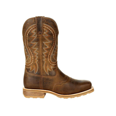 Maverick Pro Steel Toe Waterproof Western Work Boot Tan DDB0297 Profile View