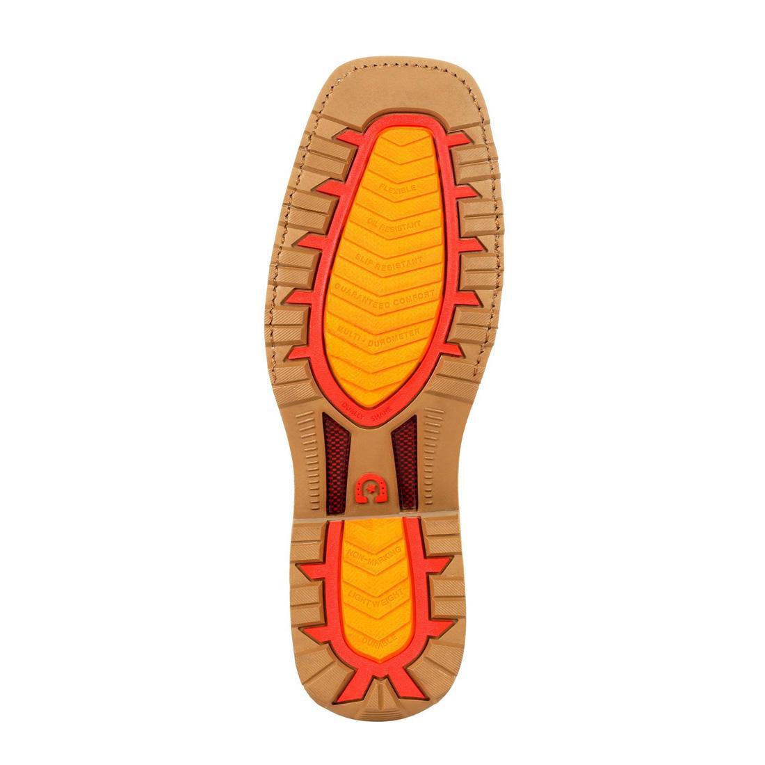 Maverick Pro Steel Toe Waterproof Western Work Boot Tan DDB0297 Sole Image