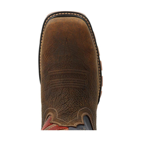 Maverick XP Composite Toe Waterproof Western Work Boot Vintage Flag DDB0366 Toe View