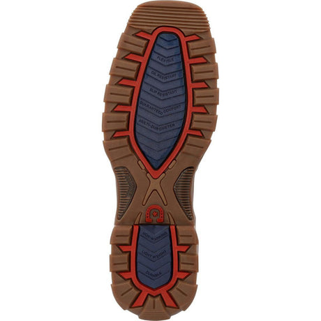 Maverick XP Composite Toe Waterproof Western Work Boot Vintage Flag DDB0366 Side View