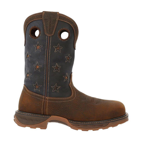 Maverick XP Composite Toe Waterproof Western Work Boot Vintage Flag DDB0366 Profile View
