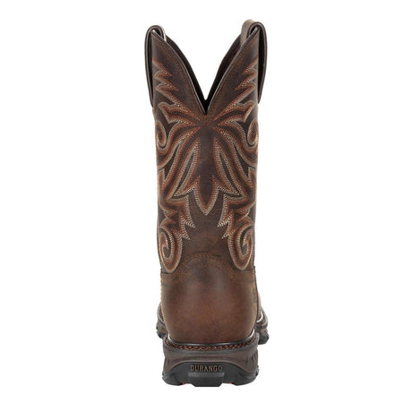 Maverick XP Steel Toe Waterproof Western Work Boot Brown DDB0206 Heel View