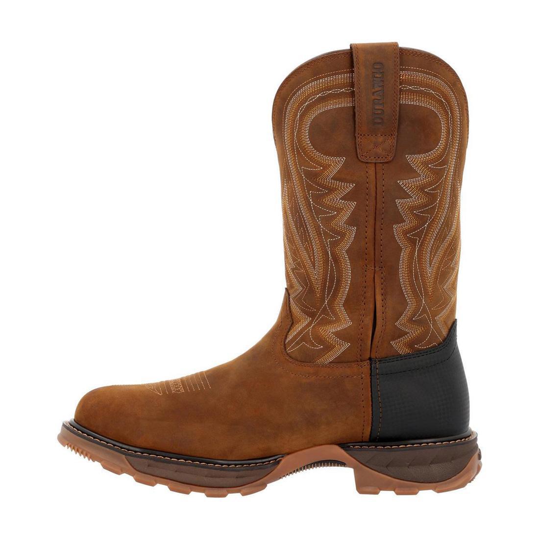 Maverick XP Steel Toe Waterproof Western Work Boot Coyote Brown DDB0403 Toe View